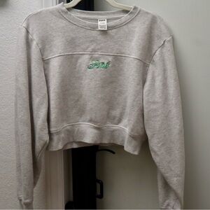 Victoria's Secret PINK Ivy Fleece Cropped Crewneck